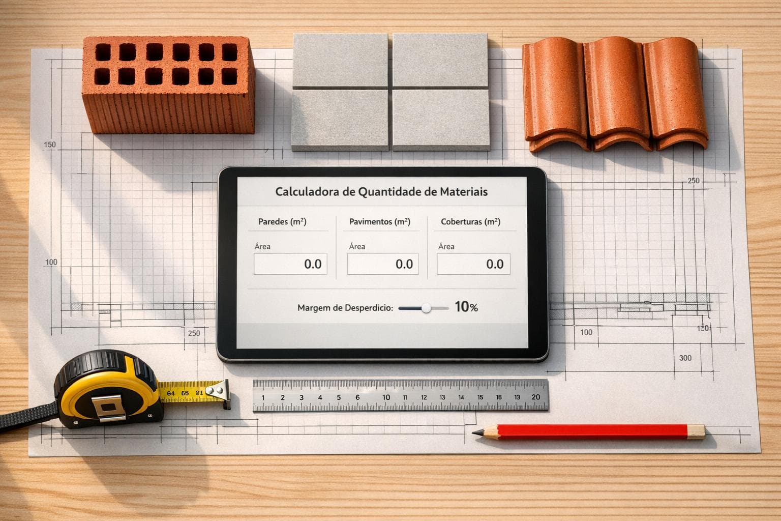 Calculadora de Quantidade de Materiais