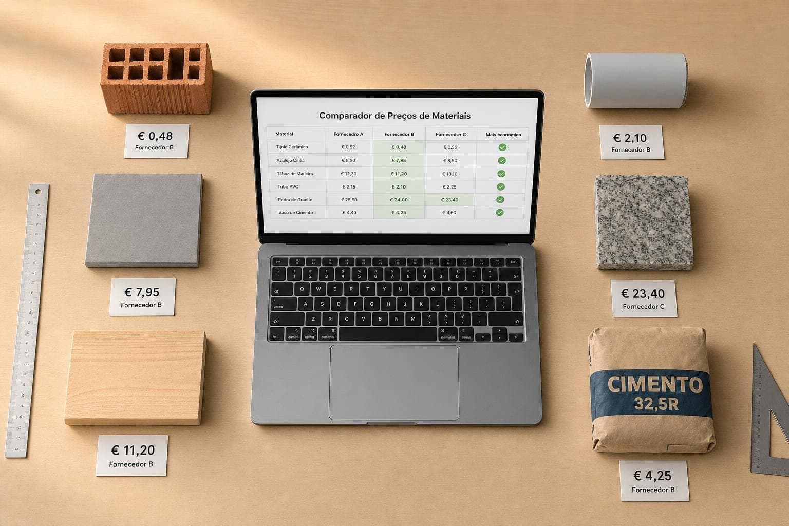 Comparador de Preços de Materiais